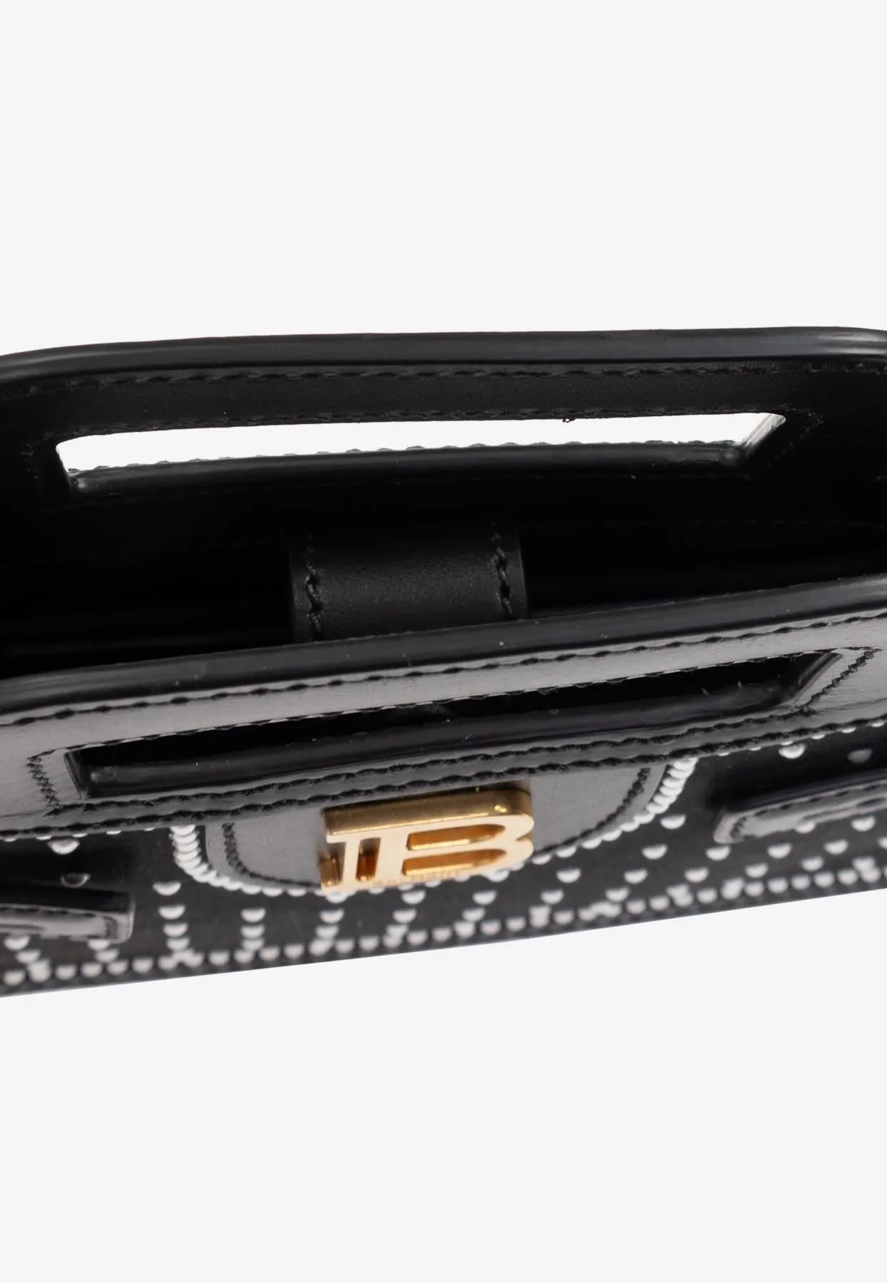 Small B-Buzz Leather Top Handle Bag