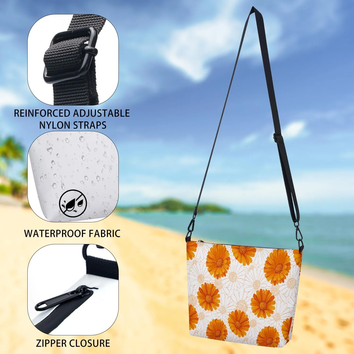 Small Sling Backpack Crossbody Bags Women,Monogram Initial Waterproof Chest Bag Daypack Fanny Pack Cross Body Bag Outdoors