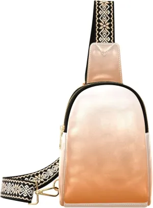 Small Sling Bag for Women Chocolate Crossbody Fanny Packs for Travel, Casual 20834-1