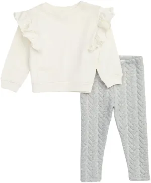 Splendid baby-girls Embossed Heart Long Sleeve Top Legging Set