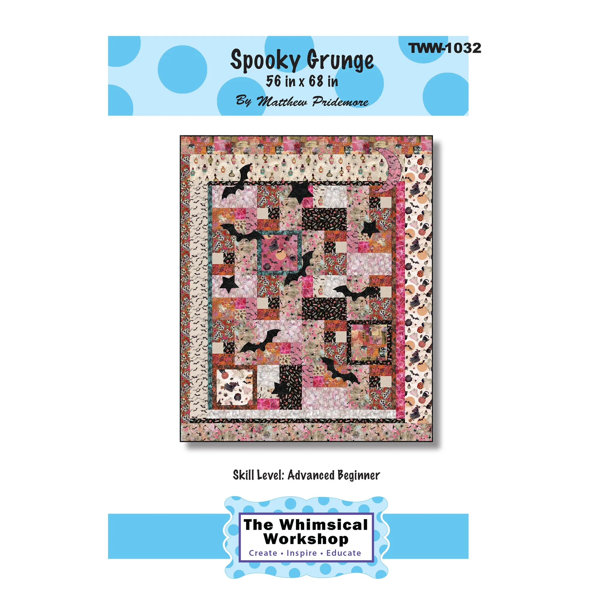Spooky Grunge Quilt Pattern TWW-1032 - Paper Pattern