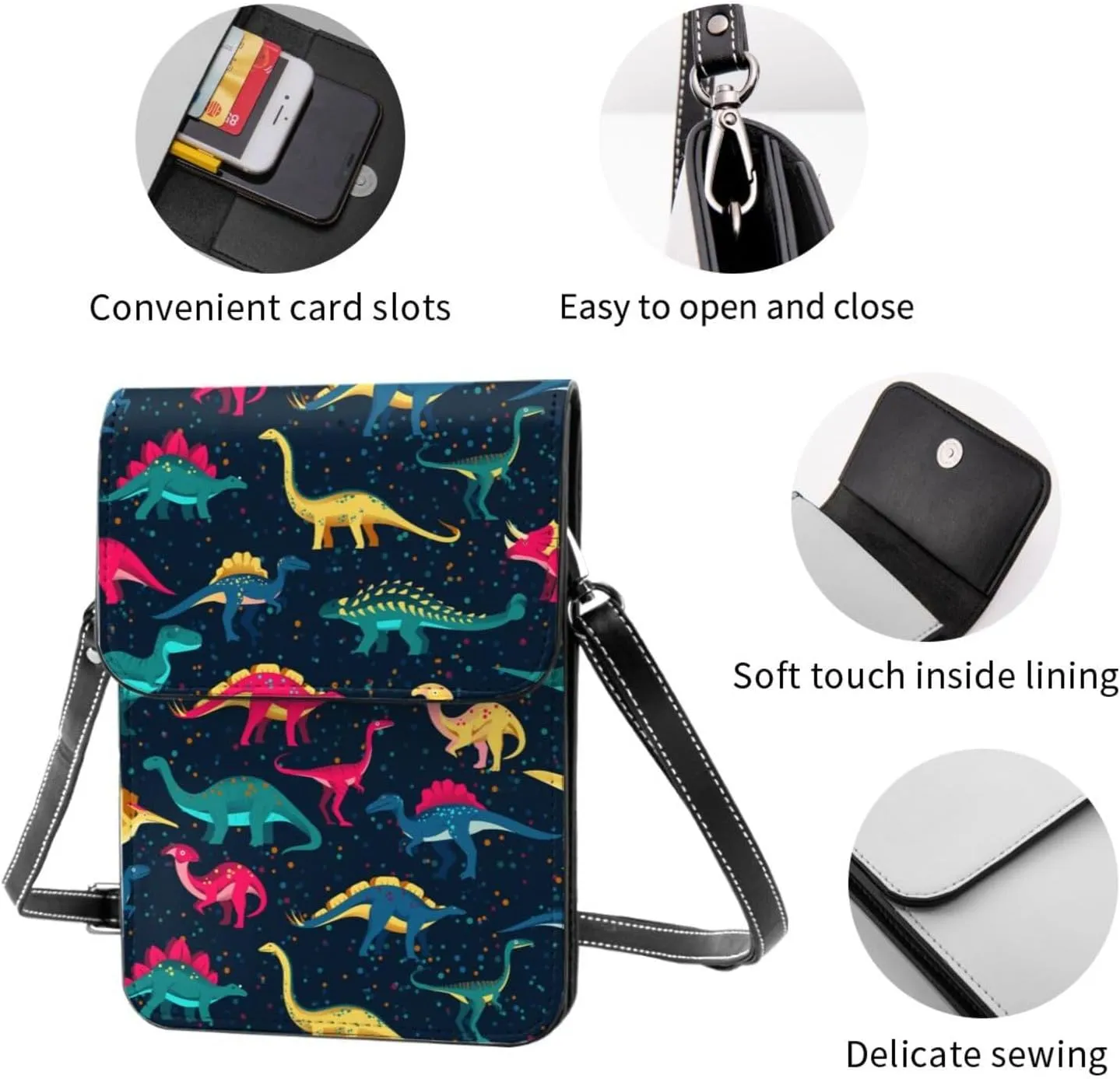 Sport Balls Football Champ Winner Leather Crossbody Phone Purse for Women Cute Wallet Bags Lightweight Mini Sling Bag