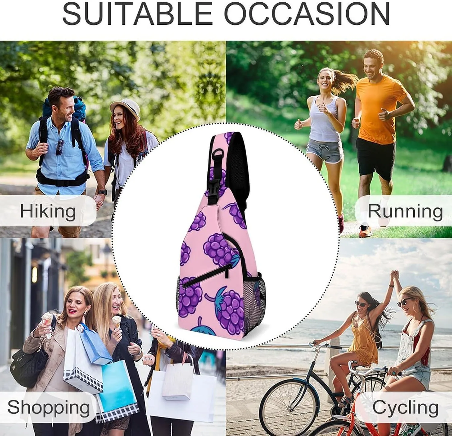 Spring Daisy Flowers Sling Bag Crossbody Bags Cross Body Bag Fanny Packs Chest Bags Sling Purses for Travel