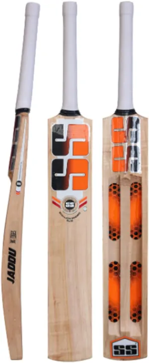 SS Sunridges SS Premium Cricket Kashmir Willow Leather Ball Cricket bat ' Adult Size - Short Handle (Bat Cover Included) - Jaddu