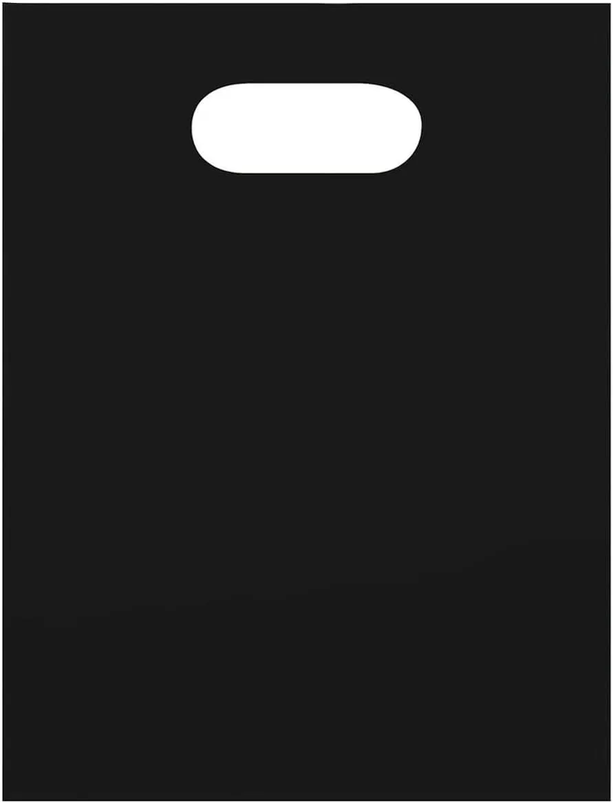 SSWBasics Small Low Density Black Merchandise Bags - 9”W x 12”H - Case of 1000 - Black