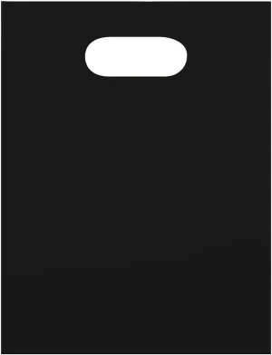 SSWBasics Small Low Density Black Merchandise Bags - 9”W x 12”H - Case of 1000 - Black