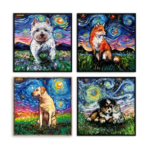 Starry Night Paws Collection VII (Assorted Pack of 4)