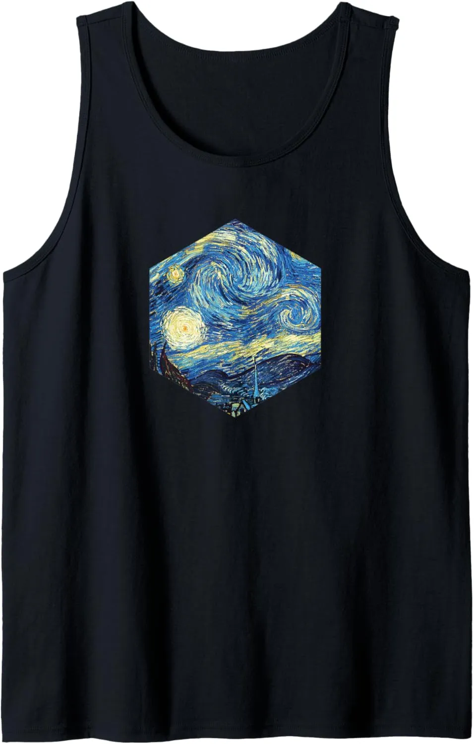Starry Night Van Gogh Cool Geometric Art Streetwear Gift Tank Top