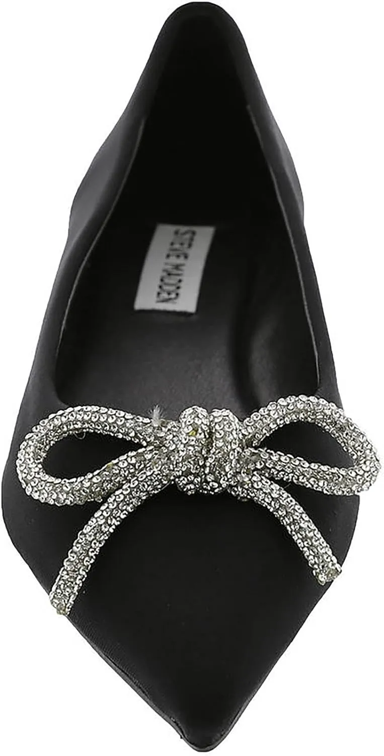 Steve Madden Womens Elina Embellished Ballet Flats