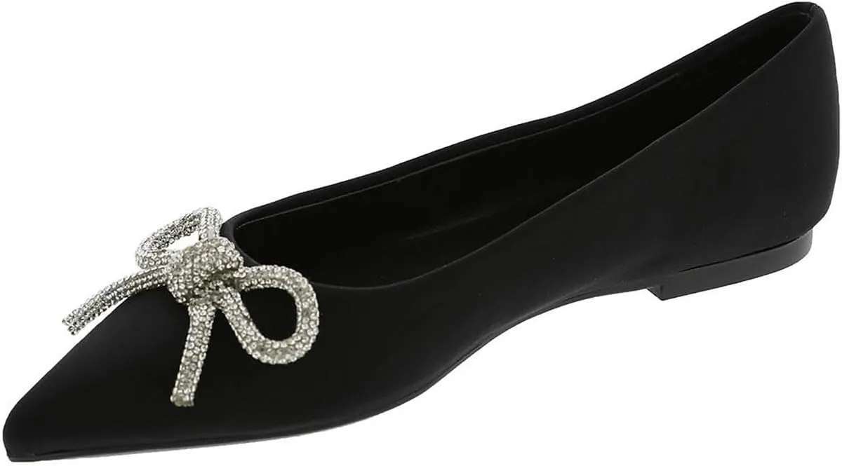 Steve Madden Womens Elina Embellished Ballet Flats