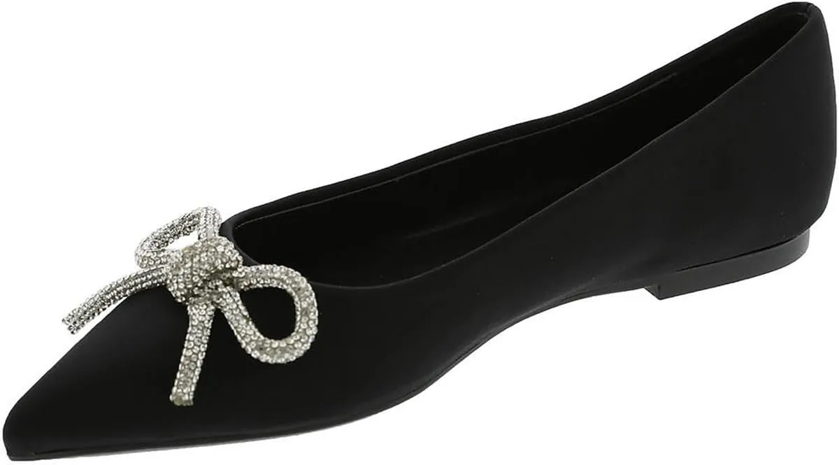 Steve Madden Womens Elina Embellished Ballet Flats