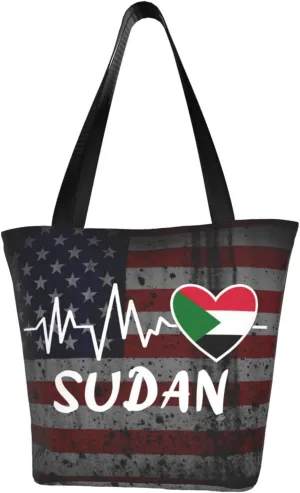 Sudan Heartbeat Fashion Shoulder Bag Large Capacity For Man Or Woman