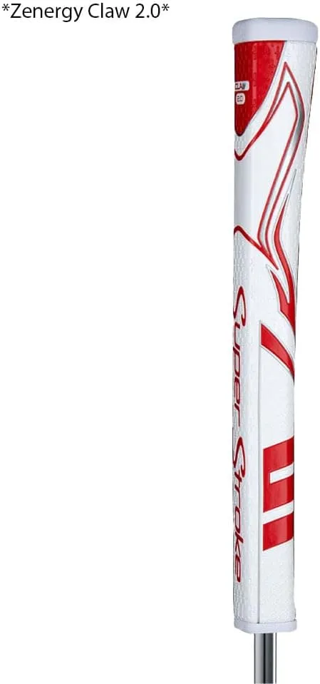 SuperStroke Zenergy Claw Golf Putter Grip with No Taper Enhanced SPYNE Technology, New Multi-Zone Texturing and Tech-Port, Multi Color