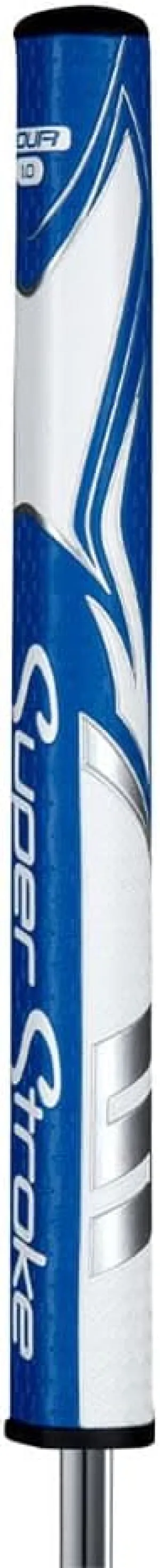 SuperStroke Zenergy Tour 1.0 Golf Putter Grip with No Taper Enhanced SPYNE Technology, New Multi-Zone Texturing, Blue