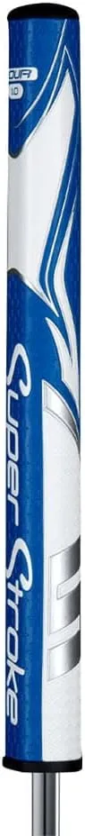 SuperStroke Zenergy Tour 1.0 Golf Putter Grip with No Taper Enhanced SPYNE Technology, New Multi-Zone Texturing, Blue