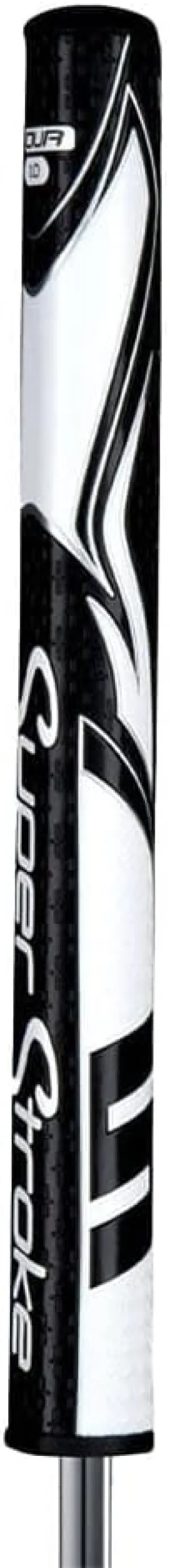 SuperStroke Zenergy Tour 3.0 Golf Putter Grip with No Taper Enhanced SPYNE Technology, New Multi-Zone Texturing and Tech-Port, Black/White