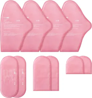 SuzziPad Replacement Ice Gel Packs for Cold Therapy Gloves and Socks(10-Piece Set), L