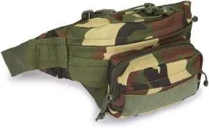 Tactical Fanny Pack Military Camo Print Waist Bag Pack Hip Bum EDC Bag with Adjustable Strap for Camping Hiking Hunting (Camo J6504 Tectical)