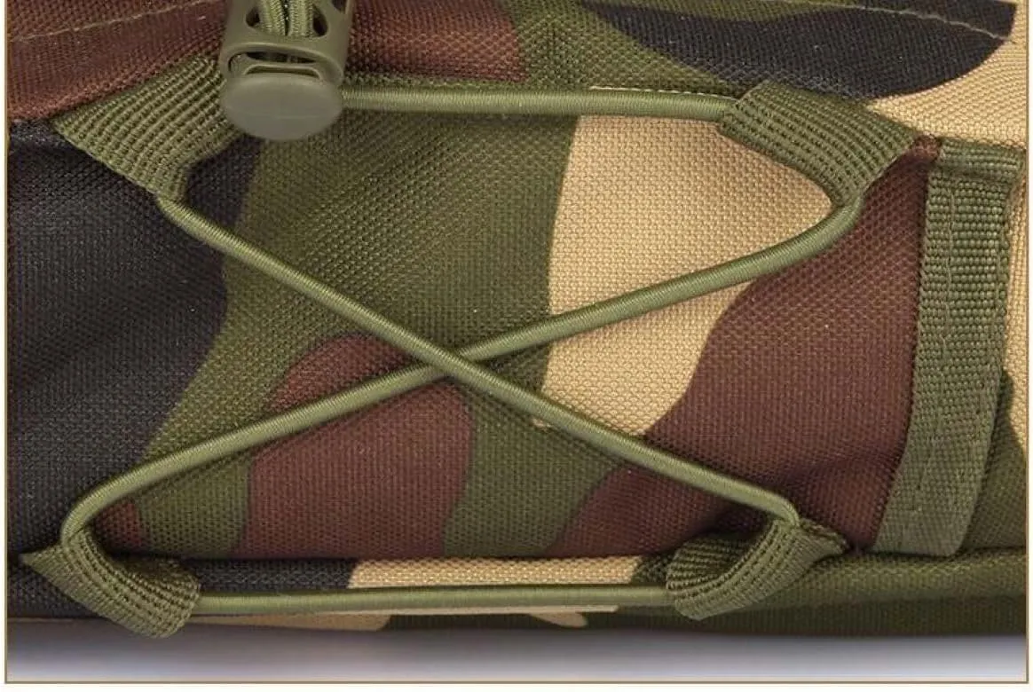 Tactical Fanny Pack Military Camo Print Waist Bag Pack Hip Bum EDC Bag with Adjustable Strap for Camping Hiking Hunting (Camo J6504 Tectical)