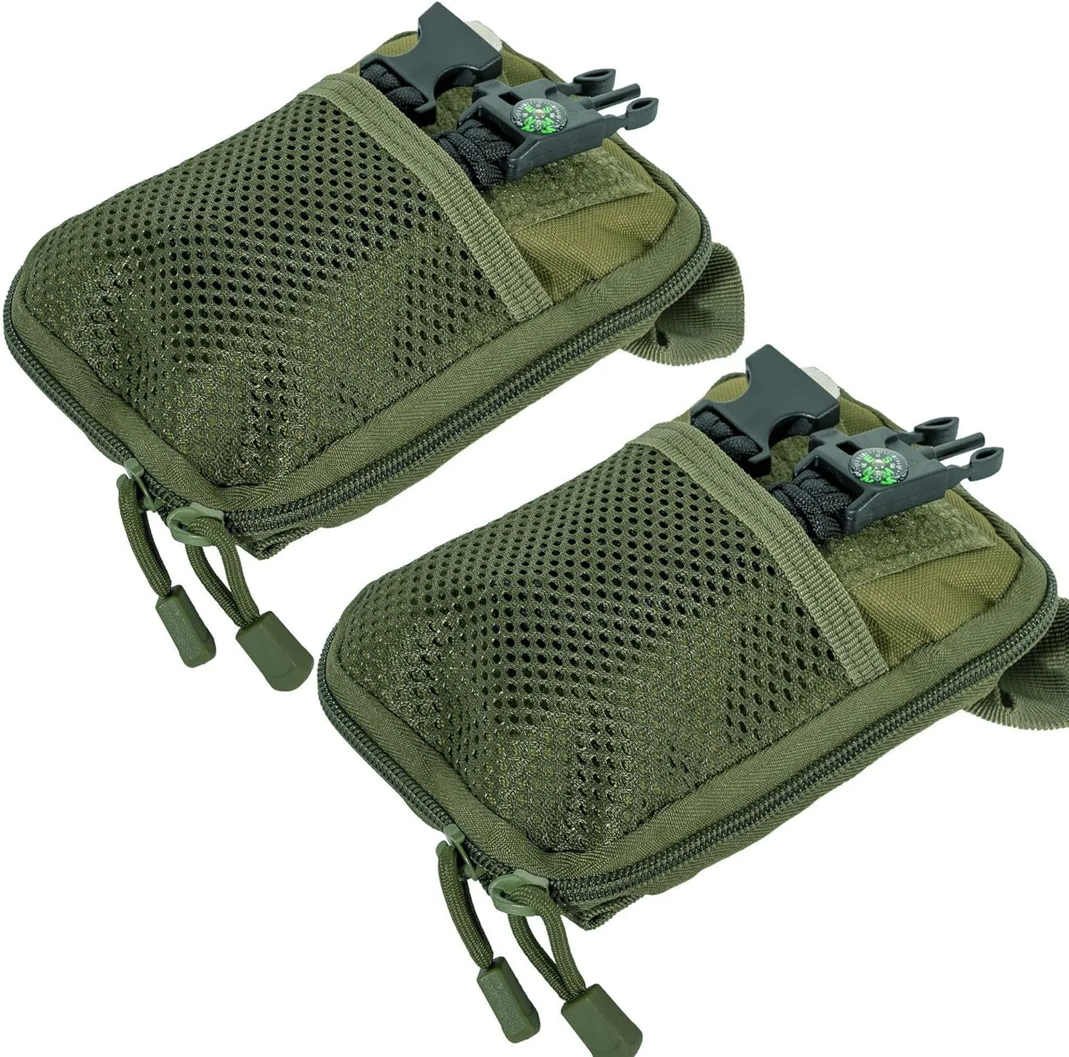 Tactical MOLLE Utility Pouch, EDC Admin Organizer,Multipurpose Tool Bag,Wasit Pouch, Compact Pocket Organizer 2 Packs