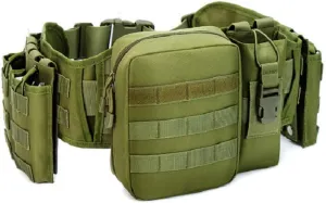 Tactical Waist Bags Multi-function Outdoor Sport Belt Waist Packs Travel Multi-pockets Fanny Pack Chest Bag Male (Green)
