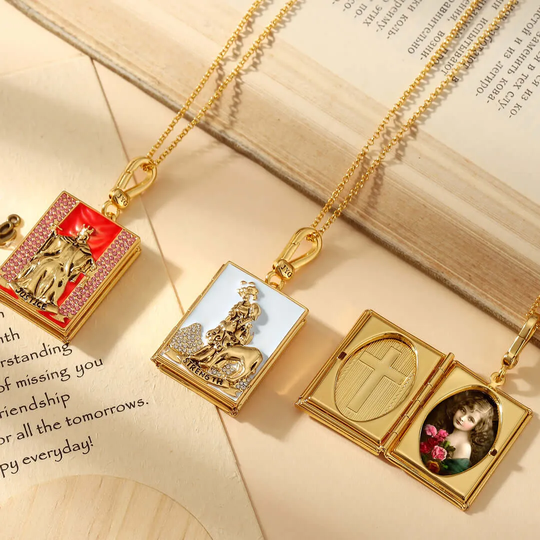 Tarot Locket Pendant Set F
