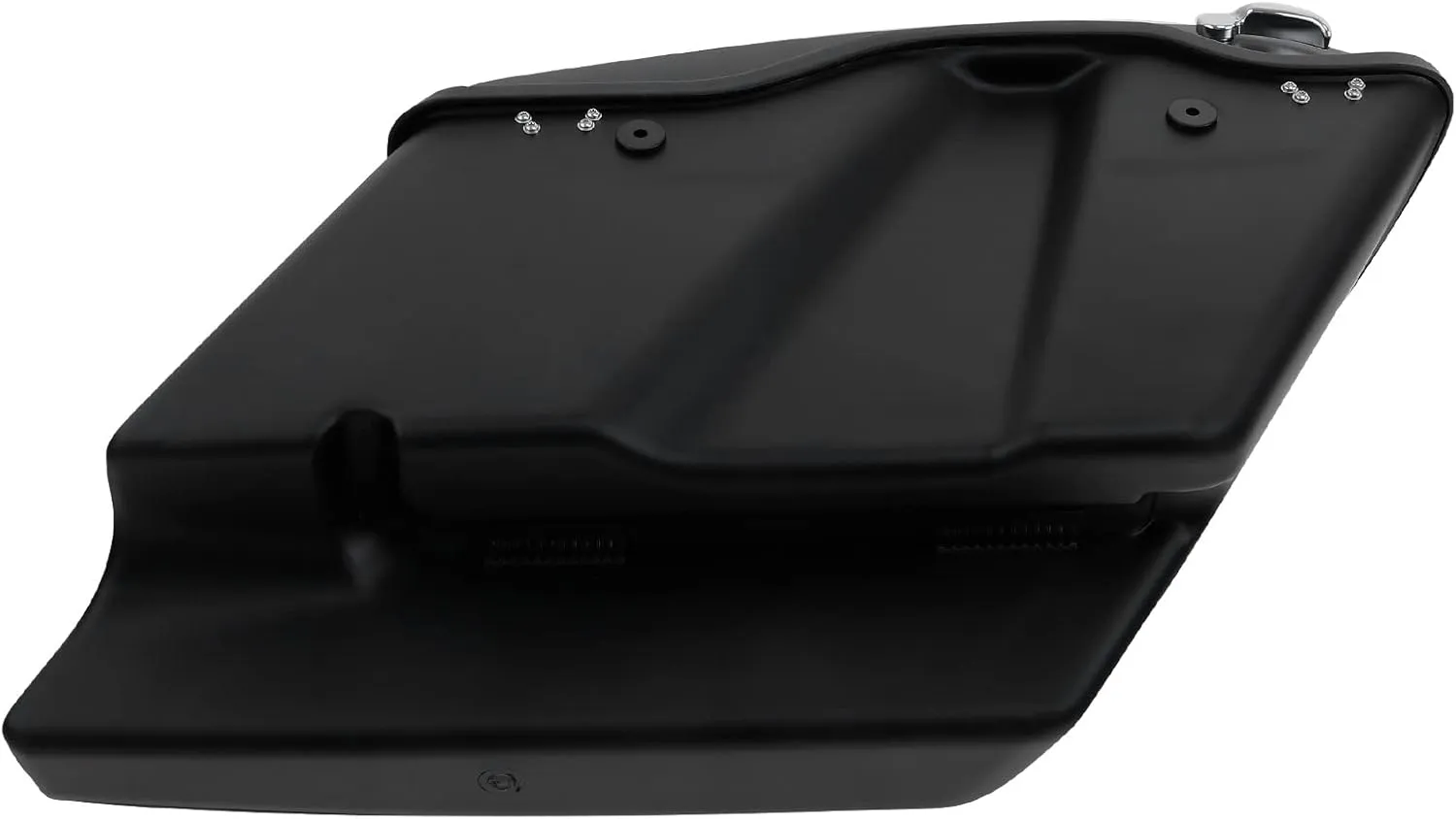 TCT-MOTORPARTS Matte Black 5" Extended Stretched Saddlebags Saddle Bags For Harley Touring 2014-2023 Street Glide Road King Electra Glide Ultra-Classic