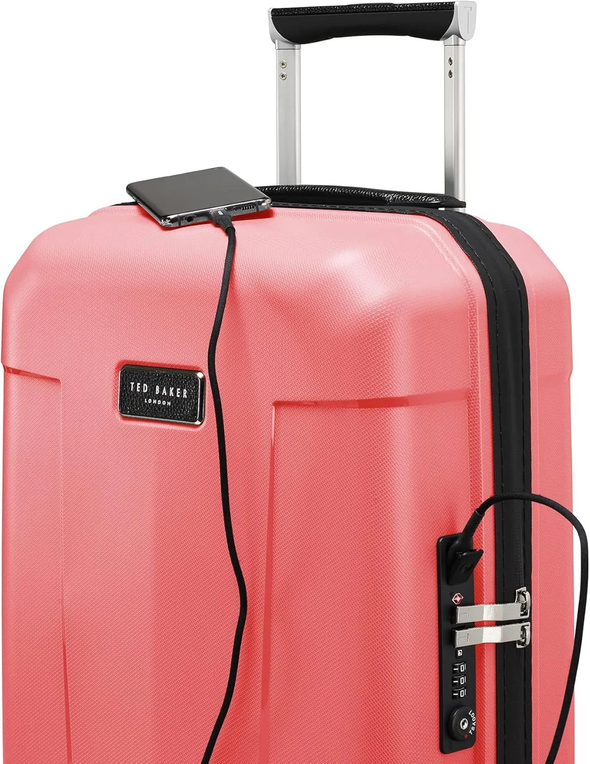 Ted Baker Luggage, Coral Pink, 20-Inch Carry-On