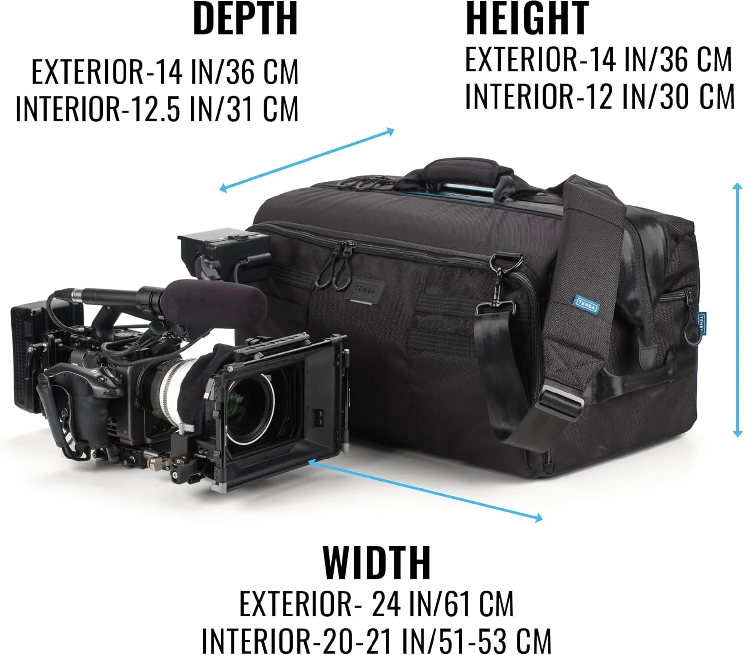 Tenba Cineluxe v2 Shoulder Bag 24 - Black