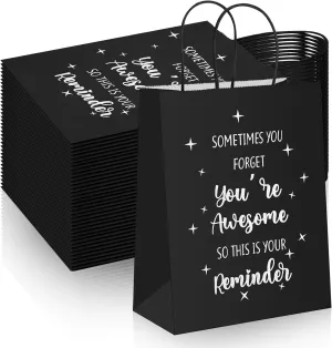 Tenceur 20 Pcs Appreciation Gift Bags for Employee, Coworker, Colleague Thank You with Handles - 8.3 x 4.3 x 10.6 Inches, Paper Gift Bags for Birthday, Party Favor