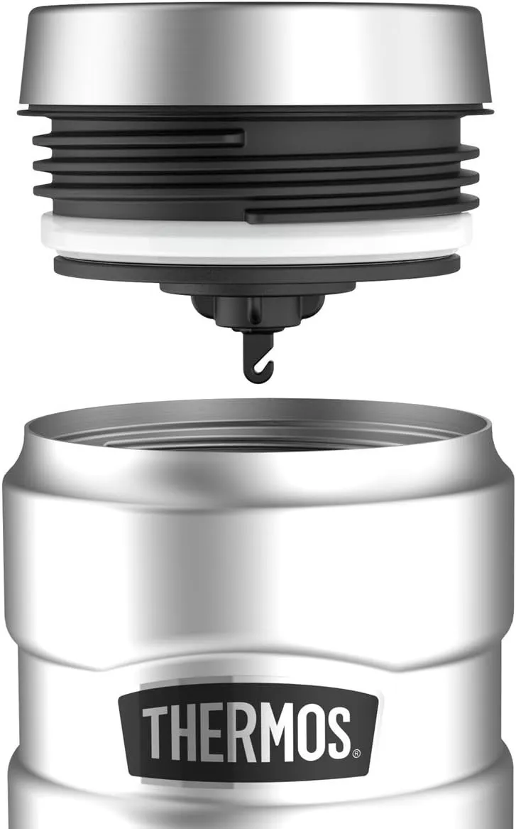 THERMOS Stainless King Vacuum-Insulated Travel Tumbler, 16 Ounce, Matte Steel