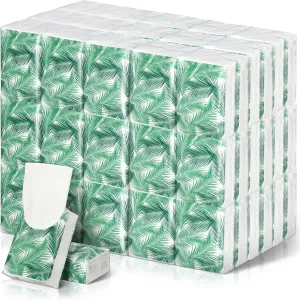 Therwen 100 Pack Pocket Tissues Travel Packs Bulk 1000 Sheet Mini Tissues Bulk 3 Ply Small Travel Size Paper Individual Pocket Size