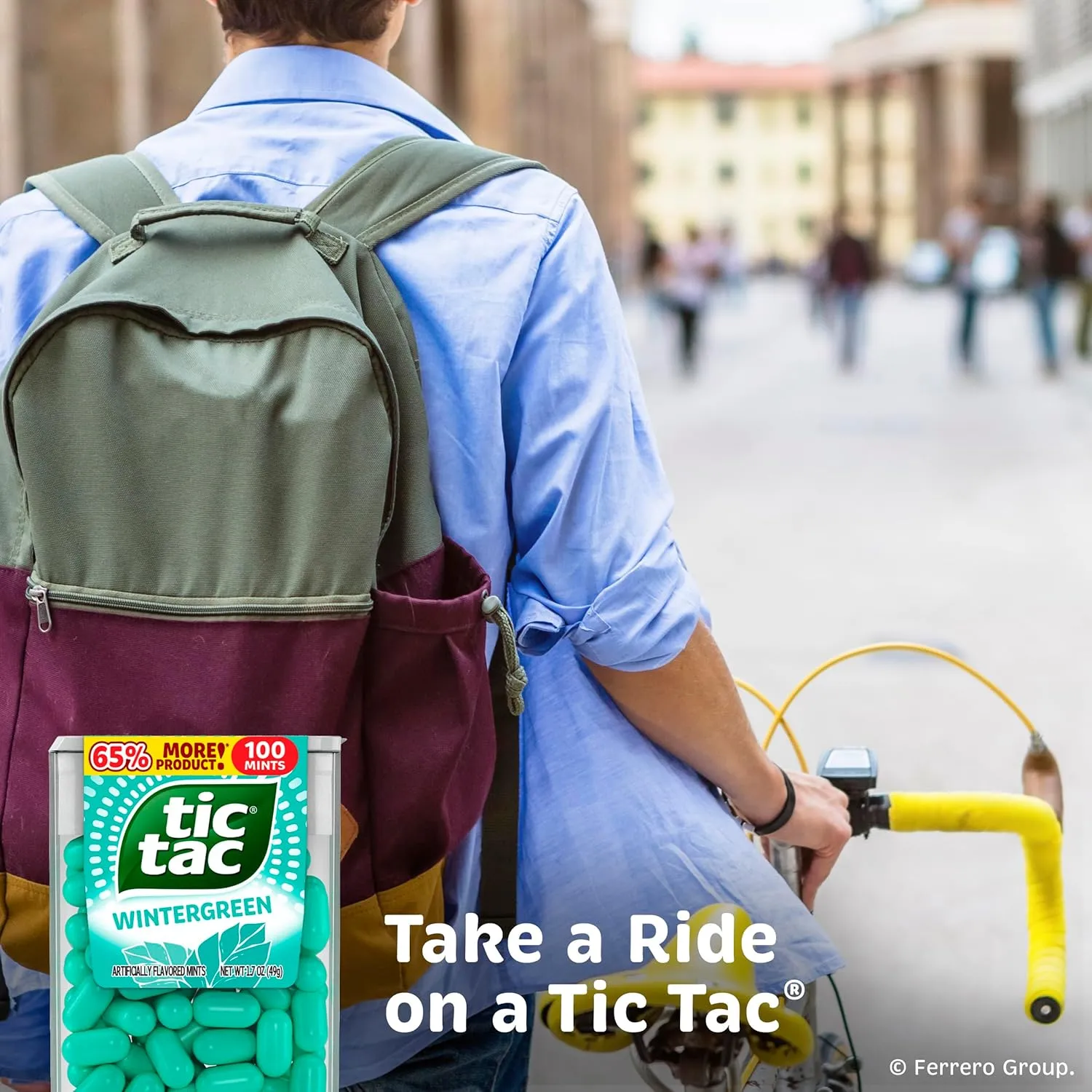 Tic Tac Wintergreen Breath Mints, Bulk 12 Pack, On-The-Go Refreshment, 1.7 oz Each