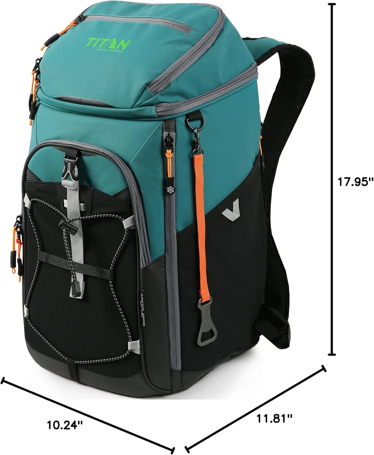 Titan Deep Freeze Ice Wall Backpack Cooler 30 Can Cooler Bag with Ice Packs