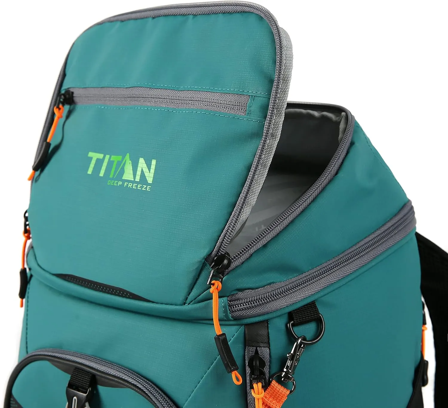 Titan Deep Freeze Ice Wall Backpack Cooler 30 Can Cooler Bag with Ice Packs