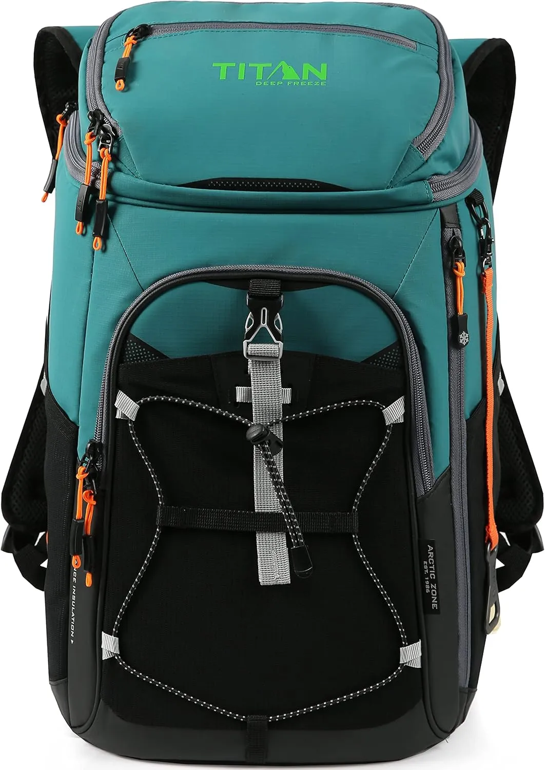 Titan Deep Freeze Ice Wall Backpack Cooler 30 Can Cooler Bag with Ice Packs