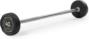 Titan Fitness Rubber Curl Fixed Barbells, Pre-Loaded Weight Bar for Strength Training & Weightlifting