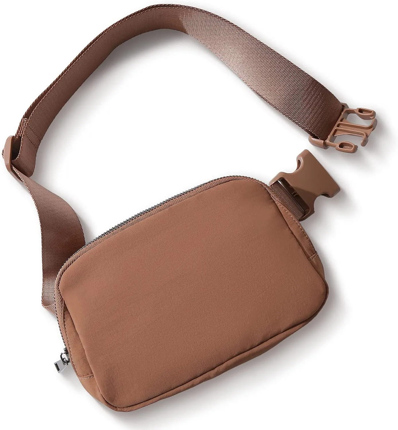 TOBVZOO Belt Bag Fanny Pack Crossbody Bags for Women Men, Everywhere Belt Bags with Adjustable Strap, Unisex Mini Fashion Waist Packs (Brown)