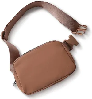 TOBVZOO Belt Bag Fanny Pack Crossbody Bags for Women Men, Everywhere Belt Bags with Adjustable Strap, Unisex Mini Fashion Waist Packs (Brown)