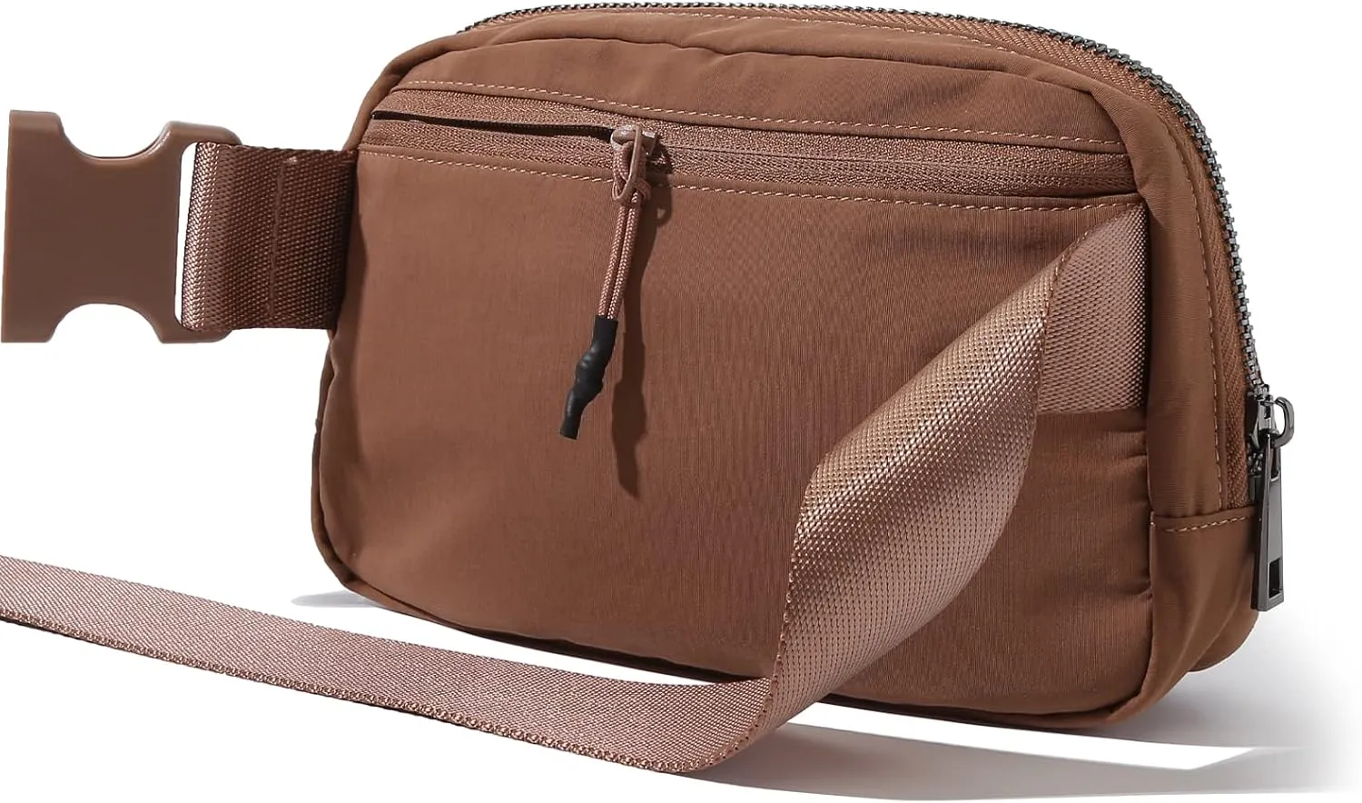 TOBVZOO Belt Bag Fanny Pack Crossbody Bags for Women Men, Everywhere Belt Bags with Adjustable Strap, Unisex Mini Fashion Waist Packs (Brown)