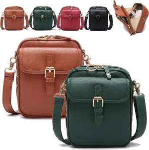 Tojoyride Crossbody Bag, Urvashi Crossbody Leather Bag, Vintage Messenger Crossbody Bags for Women Anti Theft