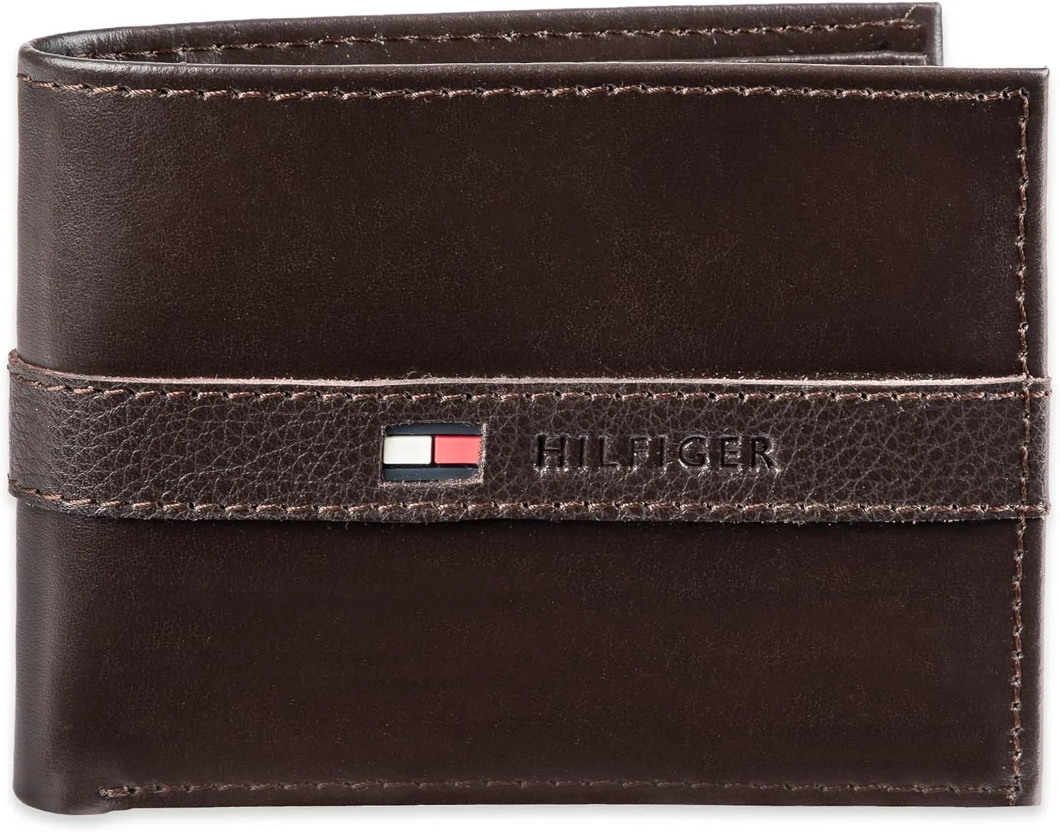 Tommy Hilfiger Men's Classic Bifold Wallet with ID Window and Multiple Card Slots