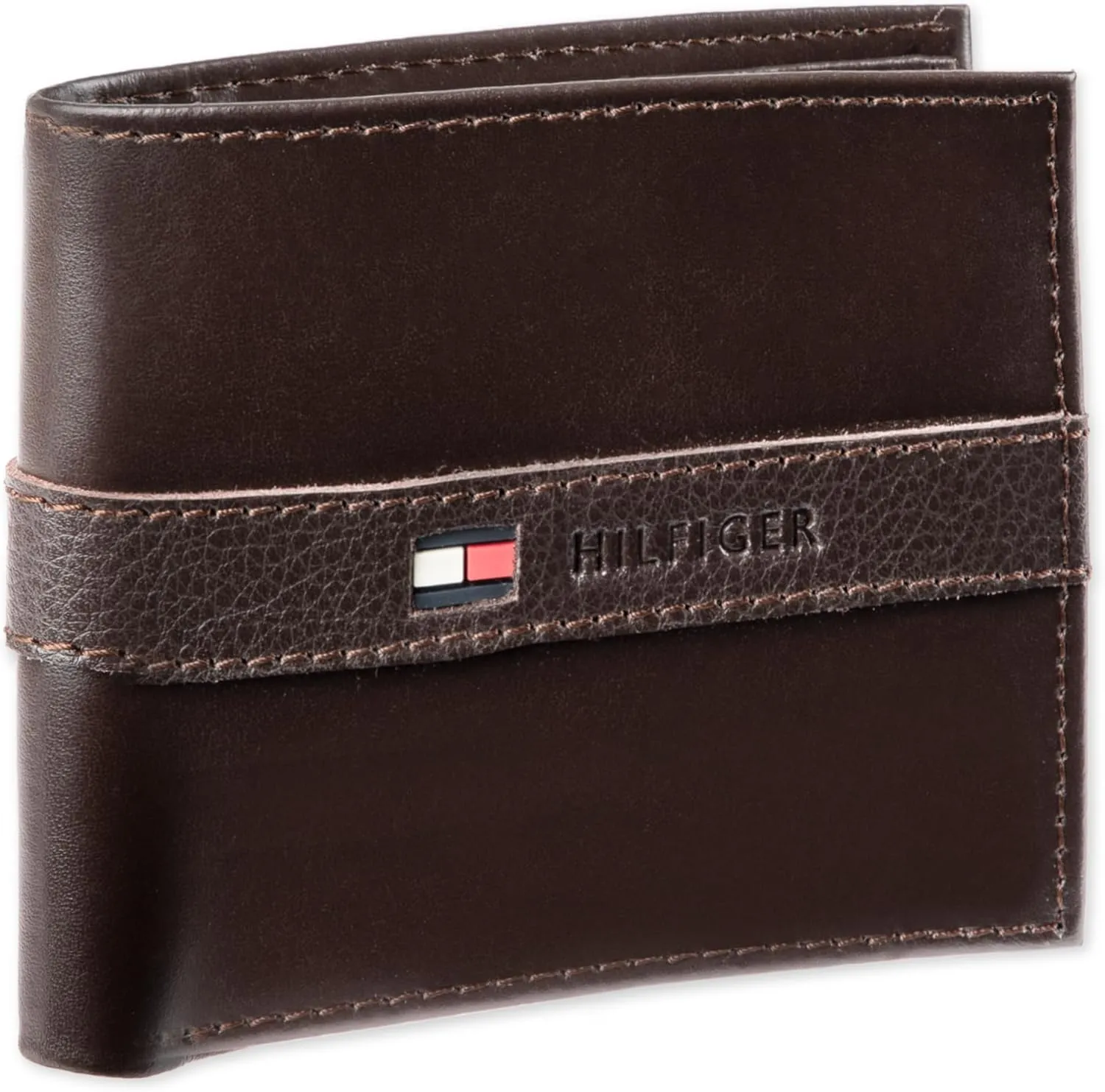 Tommy Hilfiger Men's Classic Bifold Wallet with ID Window and Multiple Card Slots