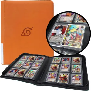 Toploader Binder - Holds 288 Toploaders, 9-Pocket Ringless Double-Sided Pockets for Toploaders, Waterproof Top Loader Card Storage