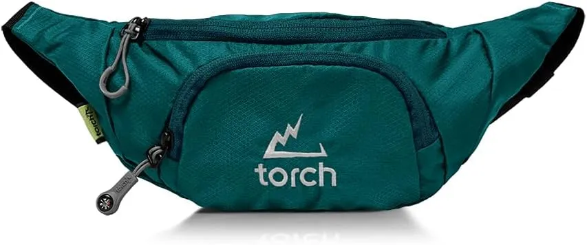 TORCH Mens Fanny Pack Crossbody - Waist Bag for Women with Compass Survival, Small Lightweight Bum Bag for Walking, Jogging, Running, Travelling - Vallejo (Tosca)
