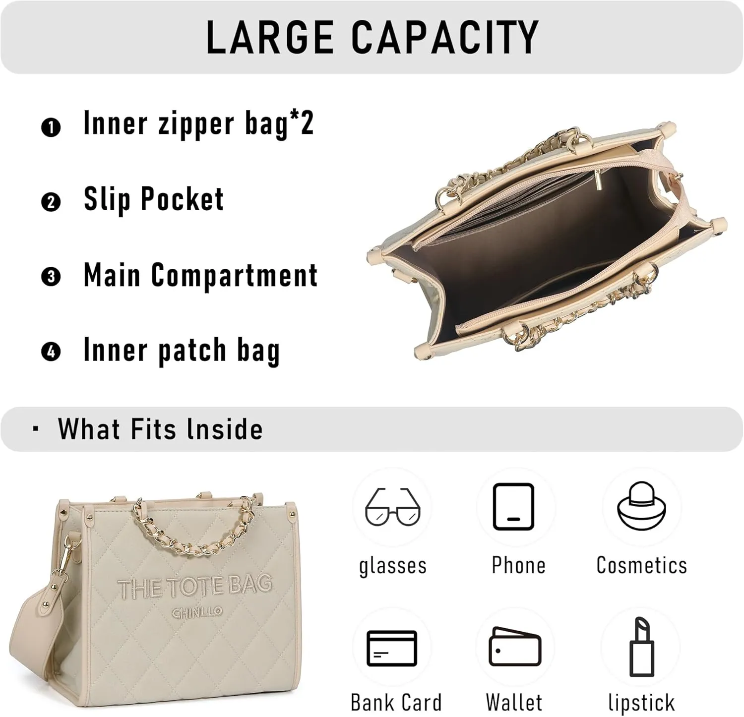 Tote Bag for Women, Top Handle Stachel Purse and Handbags with Shoulder Strap