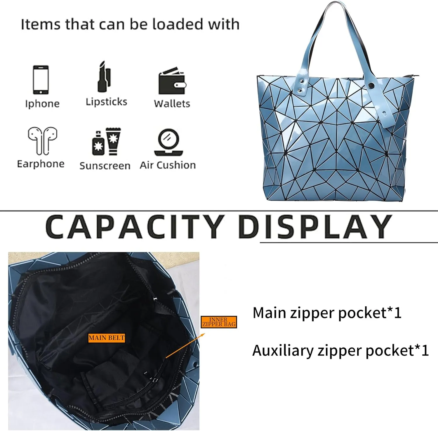 Tote Bag for Women, Women's Shoulder Handbags,Geometric Lattice Bag for Women Suitable for Christmas, Party,Travelling
