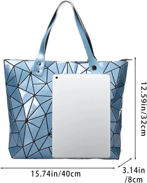 Tote Bag for Women, Women's Shoulder Handbags,Geometric Lattice Bag for Women Suitable for Christmas, Party,Travelling