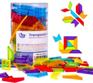 Transparent Pattern Blocks, Geometric Shapes Blocks, Tangram Puzzles, Practice Sorting Counting Patterning, Math Manipulatives for Kids, Back to School Supplies, Teacher Supplies