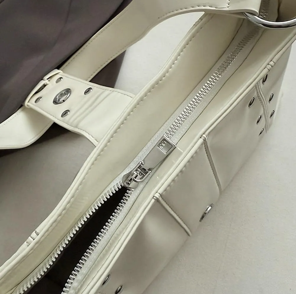 Trendy Leather Shoulder Bags for Women Dumpling Small Hobo Bags Y2k Underarm Purse Ladies Clutch 2025